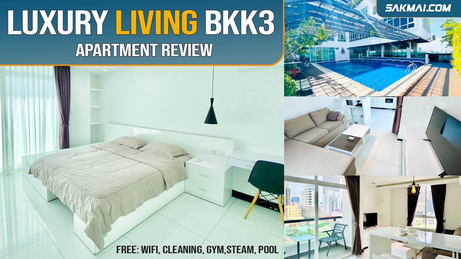 PTH Modern Apartment Review- Best Value Serviced Living in BKK3