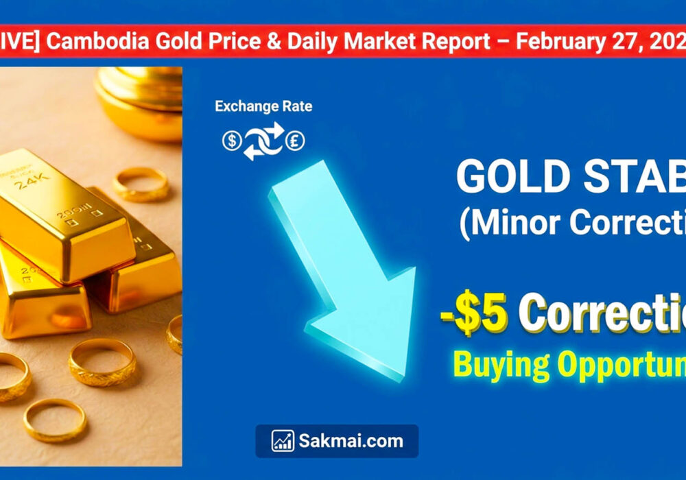 Cambodia Gold Price and Daily Market Report – February 27, 2026