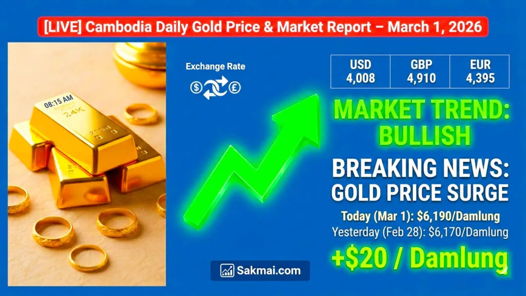 [LIVE] Cambodia Daily Gold Price & Market Report – March 1, 2026 _1