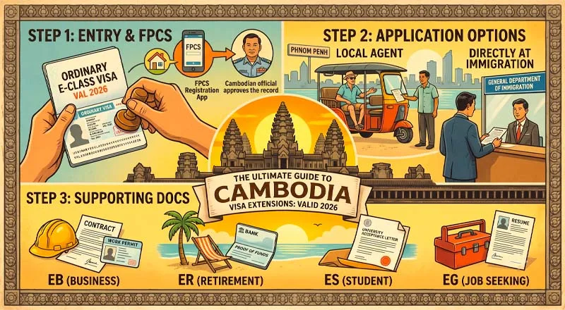 The Ultimate Guide to Cambodia Visa Extensions in 2026 